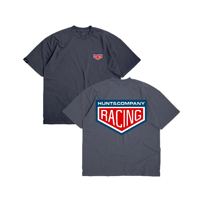 Racing Crest Tee - Gray