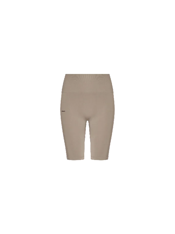 Archive Women's Plant-Stretch Compressive Cycle Shorts—taupe