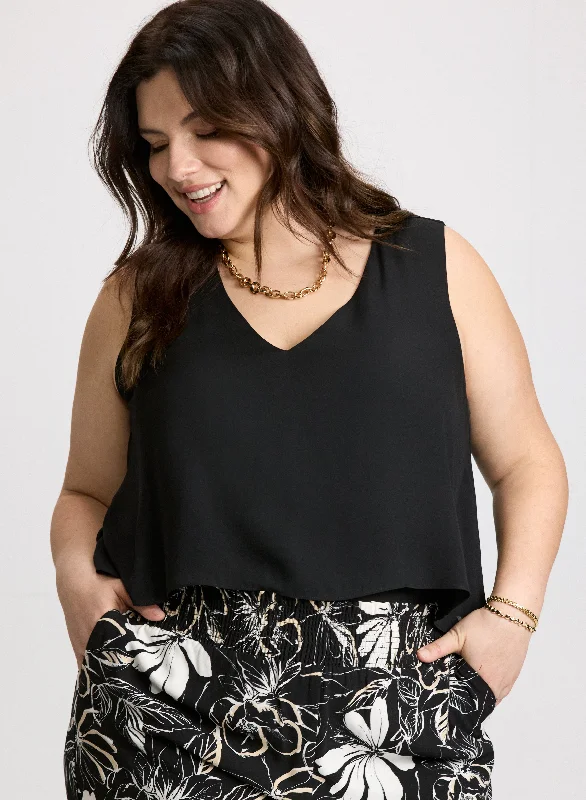 Asymmetric Sleeveless Blouse