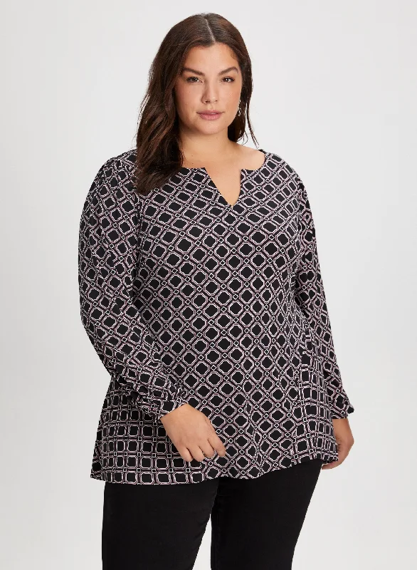 Geometric Print Tunic