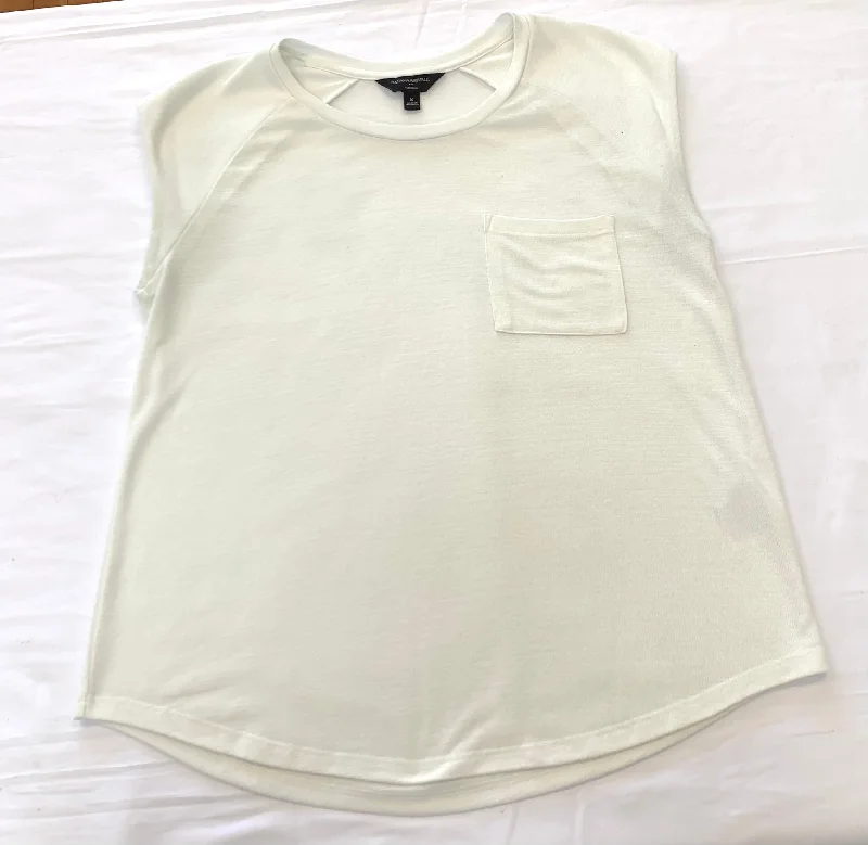 Top Sleeveless By Banana Republic In White, Size: S