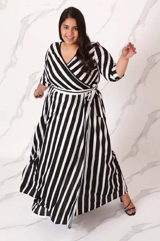 Magical Stripes True Wrap Dress