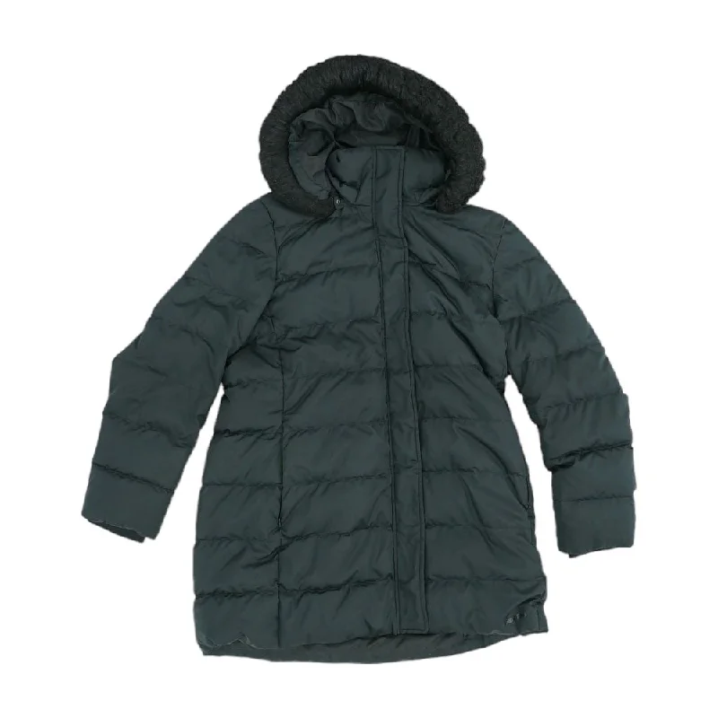 Black Solid Puffer Jacket