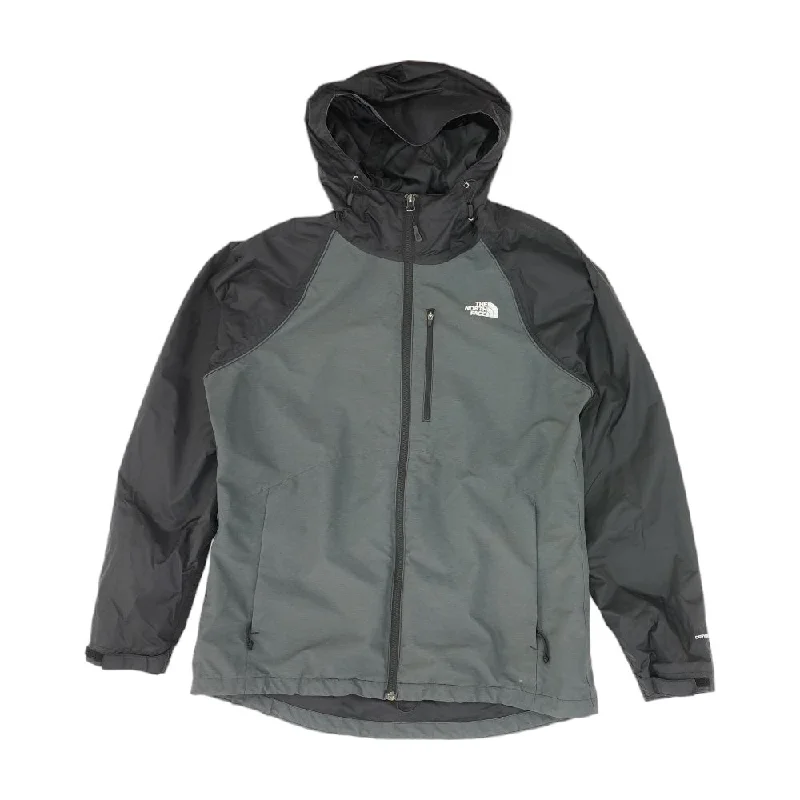 Charcoal Color Block Rain Jacket