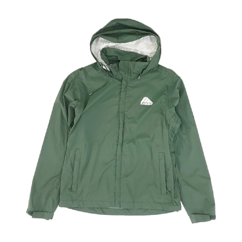 Green Solid Lightweight Jacket