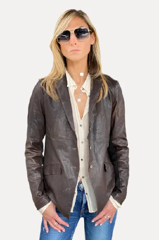 Leather Jacket - Brown