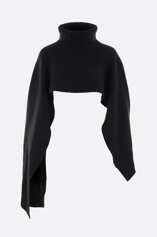 cashmere turtleneck cape