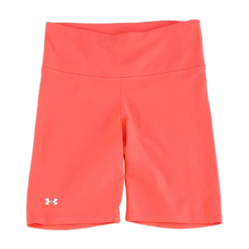 Neon Pink Solid Active Shorts