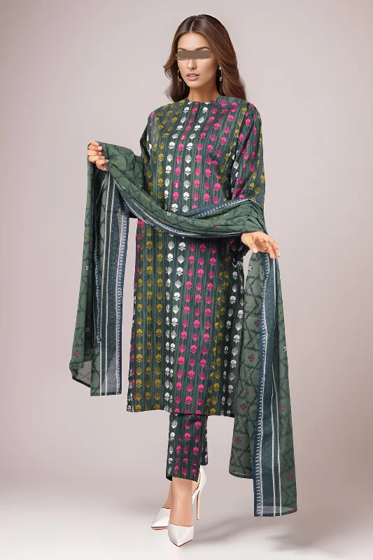 Printed Lawn Stitched 3 Piece