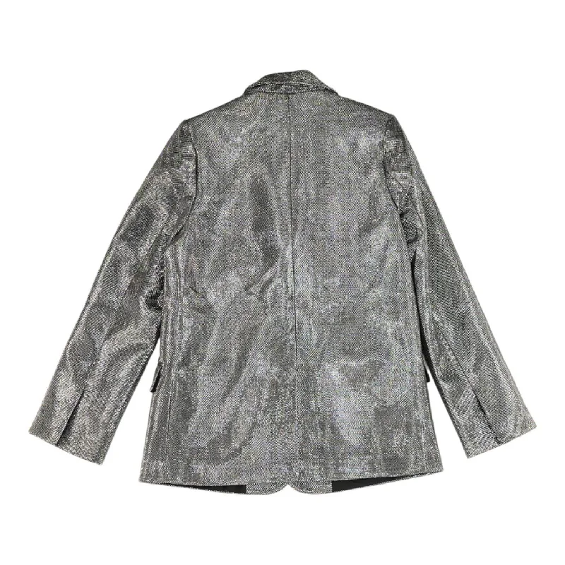 Silver Solid Blazer