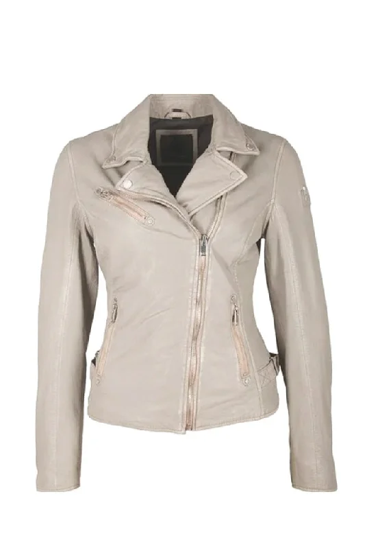 Sofia Leather Jacket - Off White