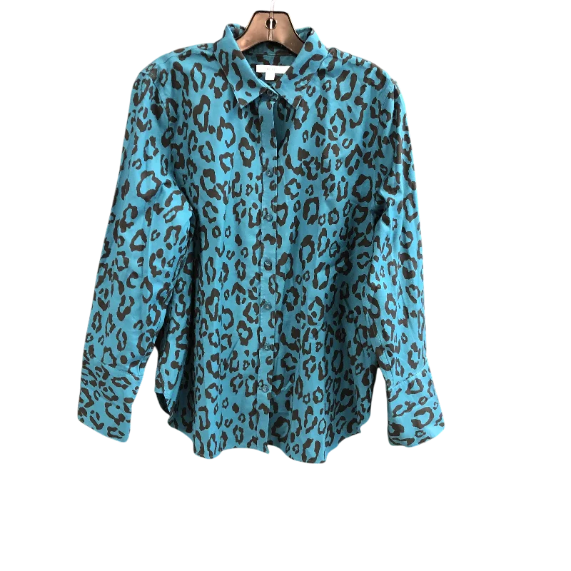 Top 3/4 Sleeve By Chicos In Animal Print, Size: M