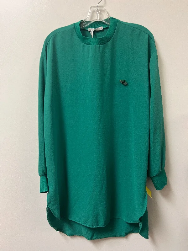 Tunic Long Sleeve By Clothes Mentor In Green, Size: Xl