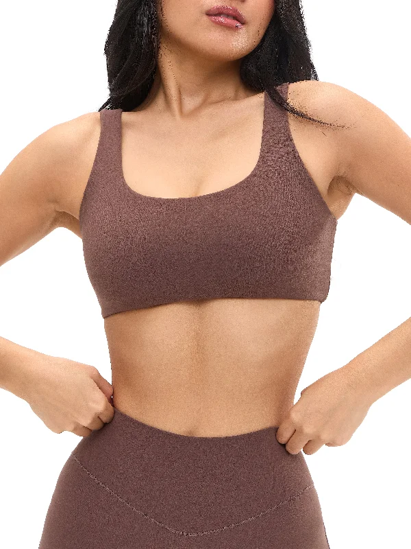 Double Dip Butter Sports Bra - Grounds