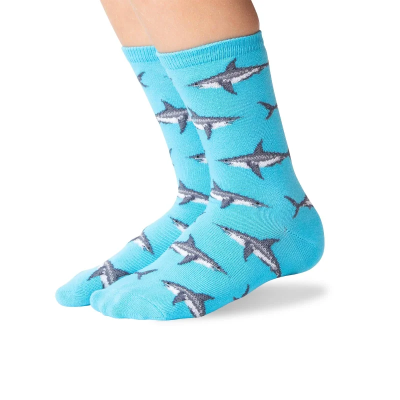 Hot Sox Kids Great White Sharks Crew Socks