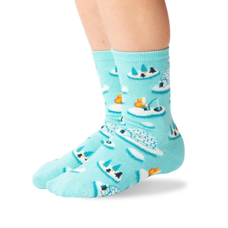 Hot Sox Kids Igloos Crew Socks