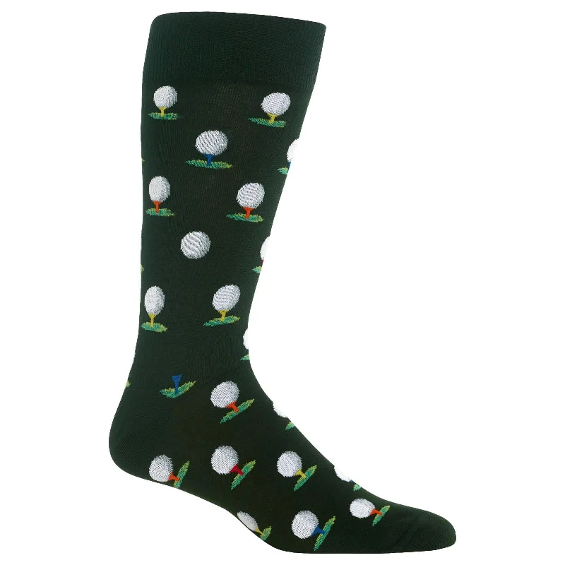 Hot Sox Mens Golf Balls Crew Socks