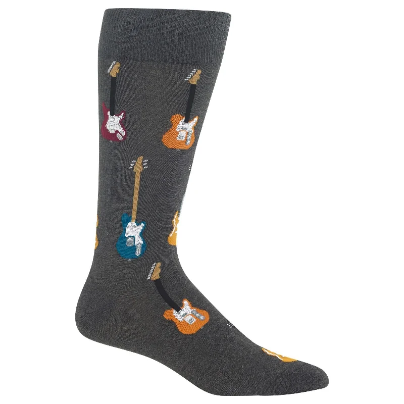 Hot Sox Mens Guitars Crew Socks