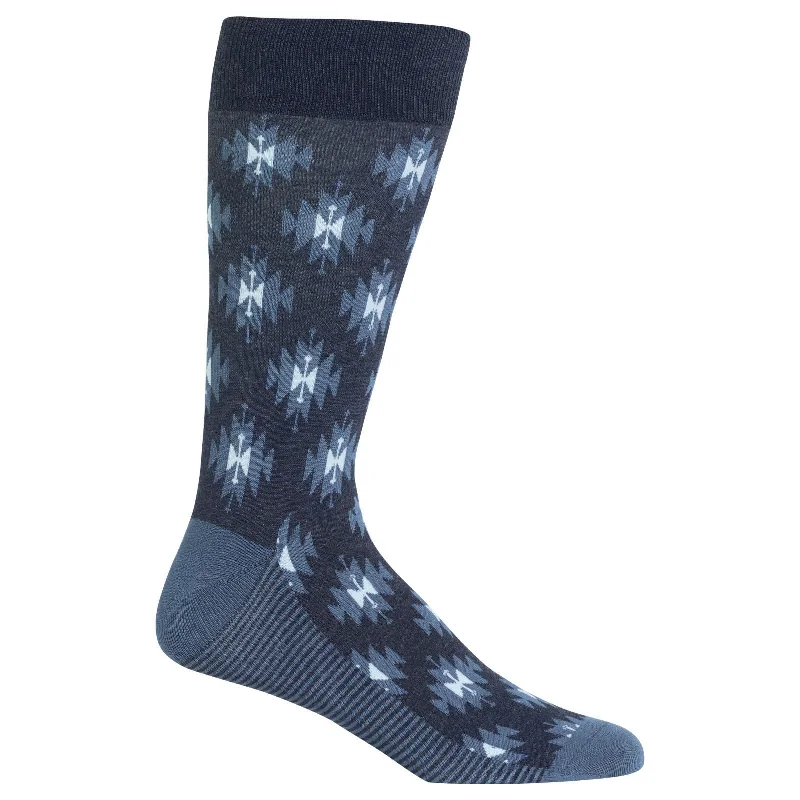 Hot Sox Mens Ikat Crew Socks