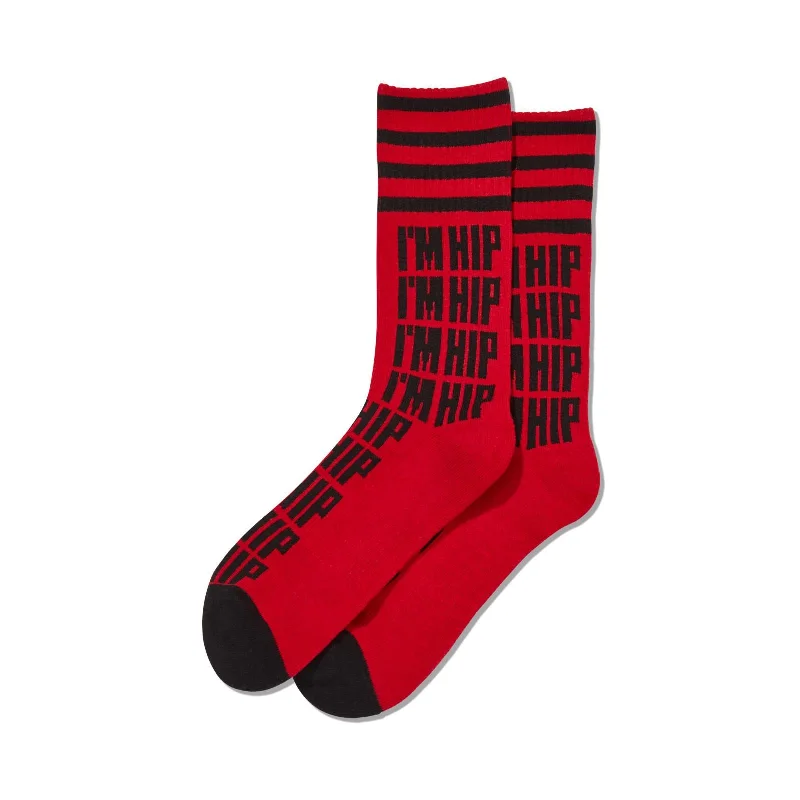 Hot Sox Mens Im Hip Sport Crew Socks