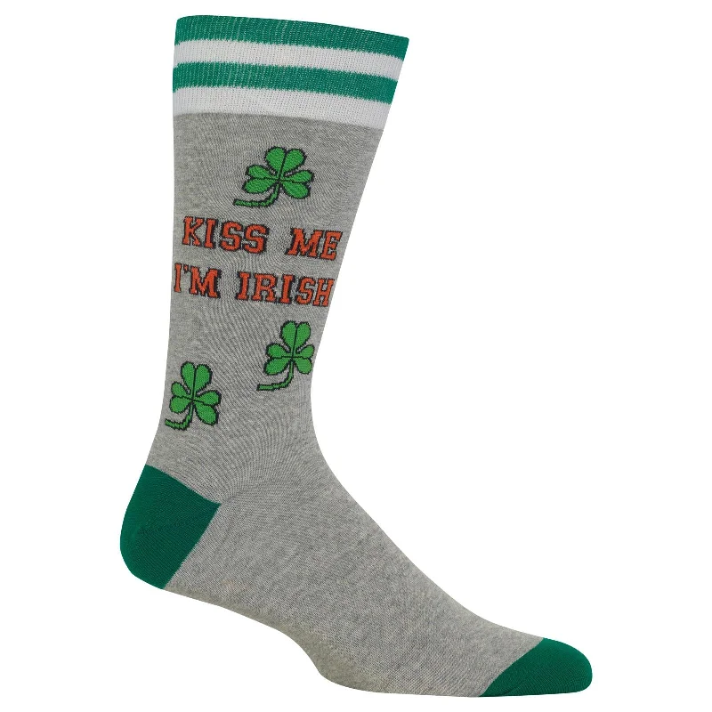 Hot Sox Mens Kiss Me Im Irish Socks