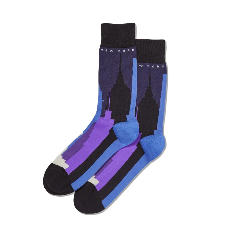 Hot Sox Mens New York Crew Socks