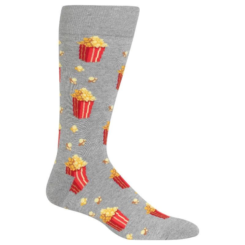 Hot Sox Mens Popcorn Crew Socks