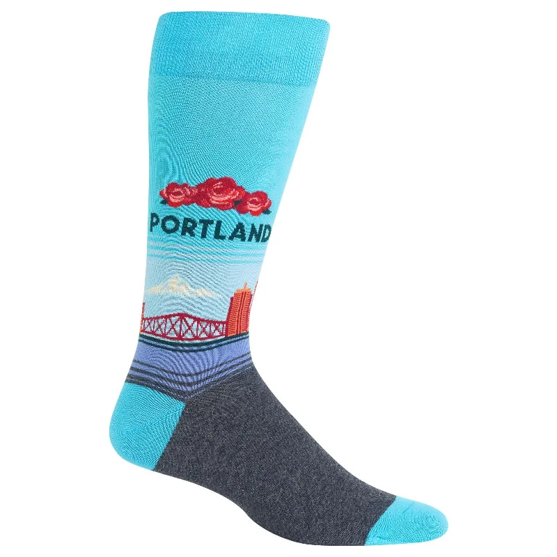 Hot Sox Mens Portland Crew Socks