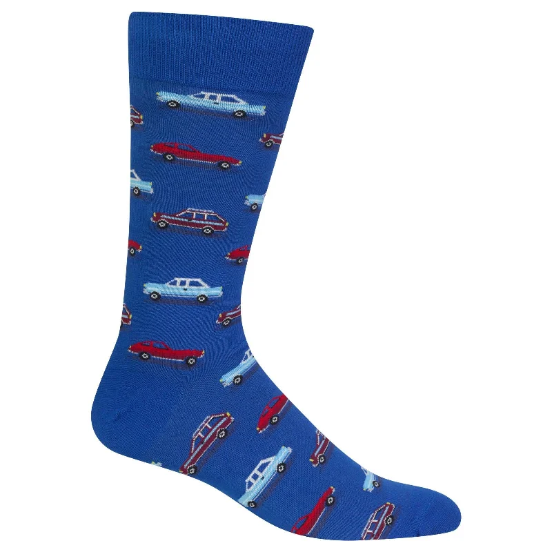 Hot Sox Mens Vintage Cars Crew Socks