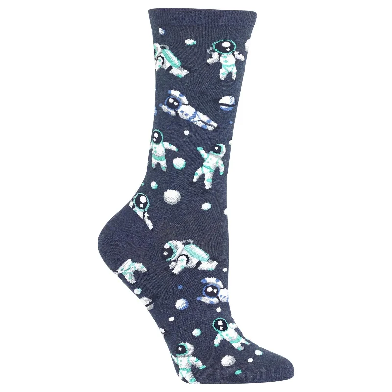 Hot Sox Womens Astronauts Crew Socks