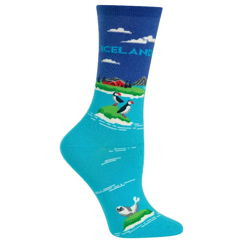 Hot Sox Womens Iceland Crew Socks