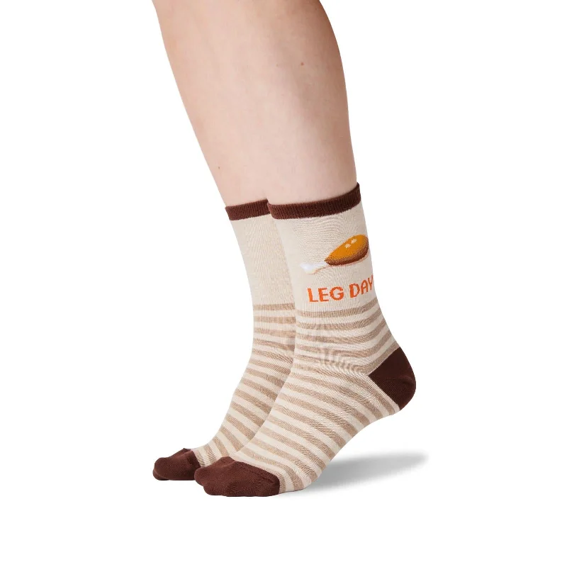 Hot Sox Womens Leg Day Crew Socks