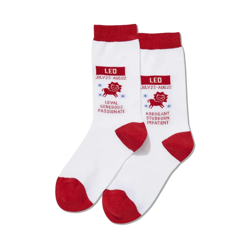 Hot Sox Womens Leo Zodiac Crew Socks