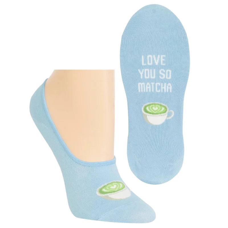 Hot Sox Womens Love You So Matcha Liner Socks