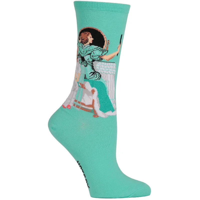 Hot Sox Womens Norman Rockwells Going Out Crew Socks