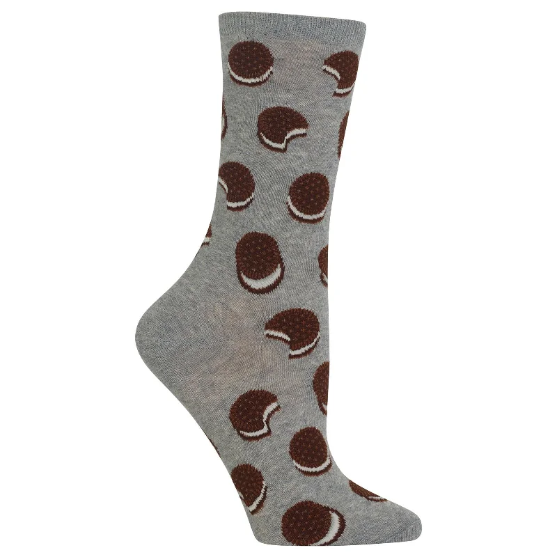 Hot Sox Womens Sandwich Cookie Crew Socks