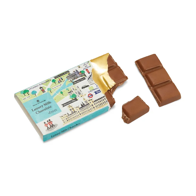 London Map Milk Chocolate Bar