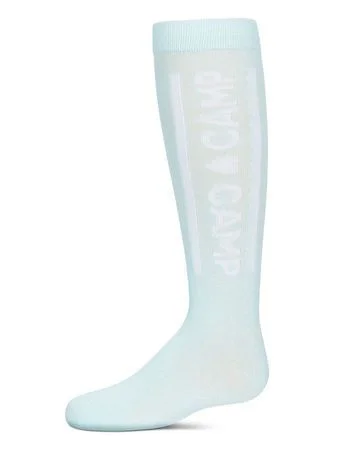 Memoi Camp Love Knee Socks - Blue MKF-7161